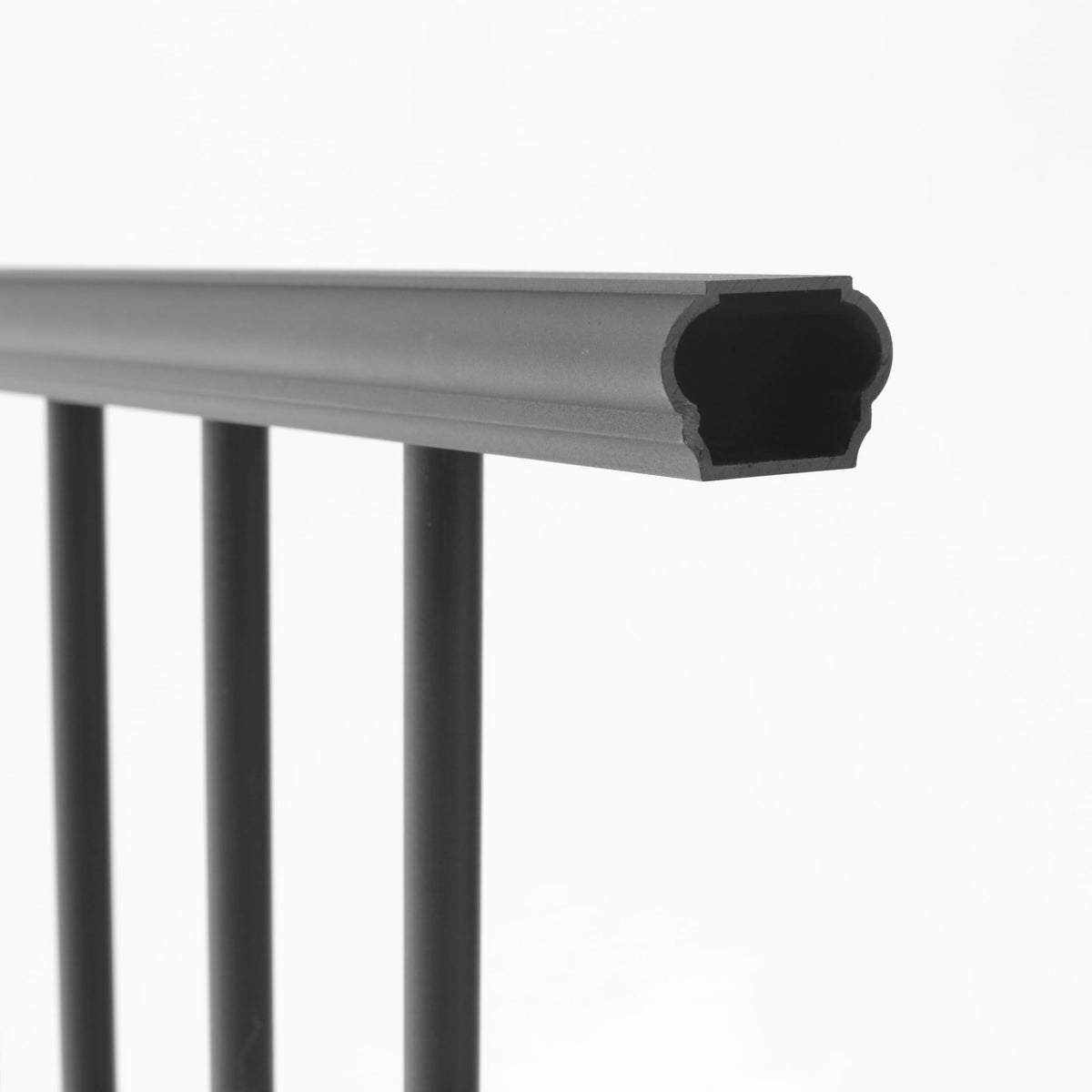 Aluminum 6 ft. x 36 in. Textured Black Stair Rail Kit F4916