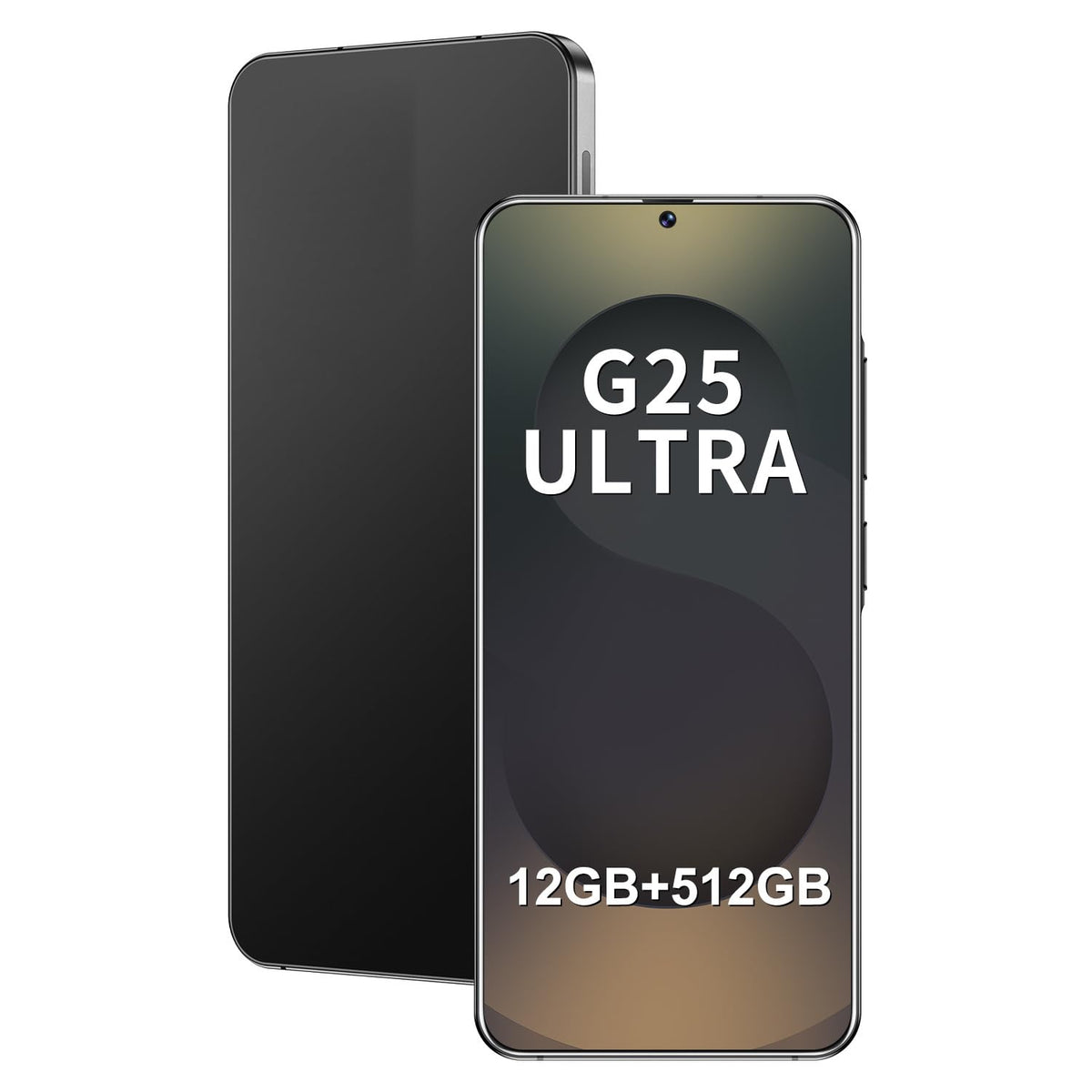 Unlocked 5G Smartphone Android 15 12GB+512GB 7" HD Screen 6800mAh Dual SIM Black S592