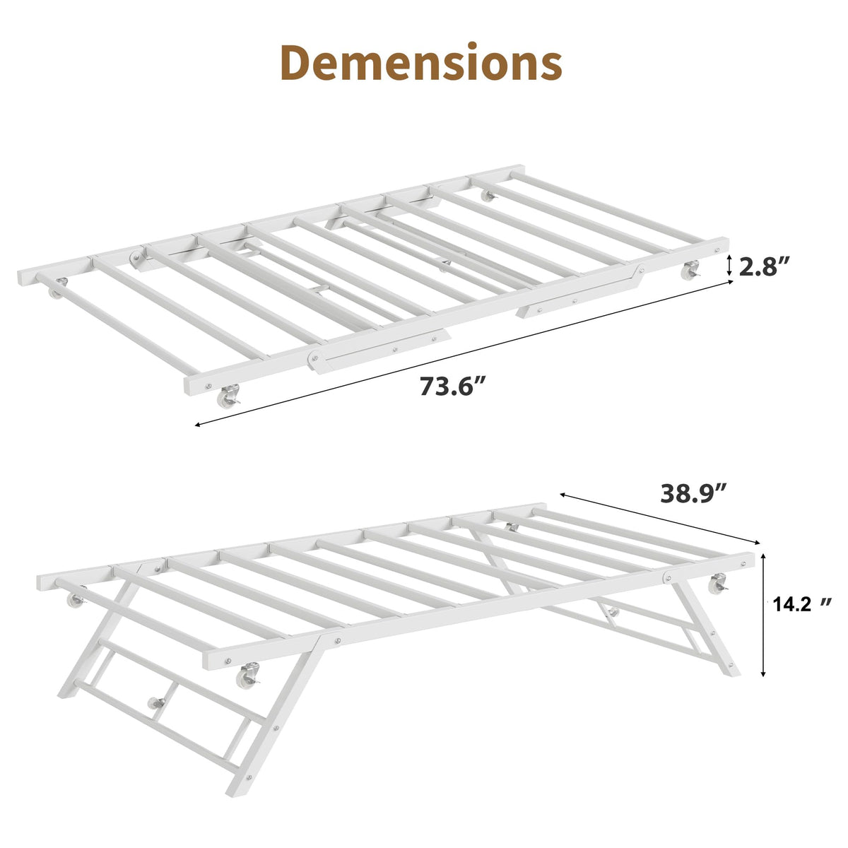 Twin Pop Up Trundle Bed M7669