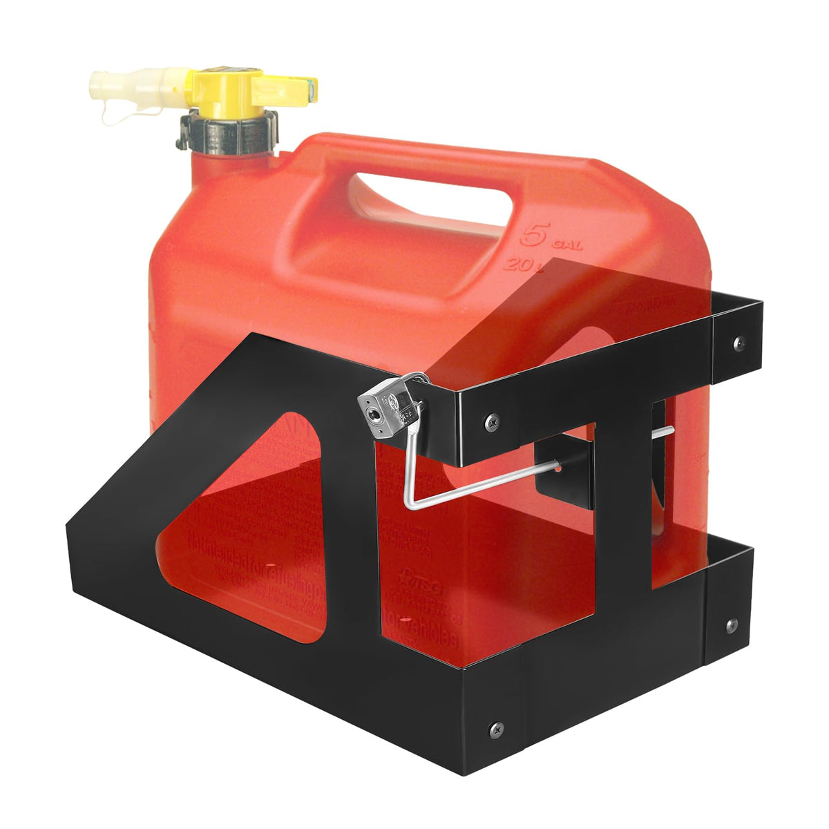 5 Gallon Gas Can Holder with Anti-Theft Lock X1800