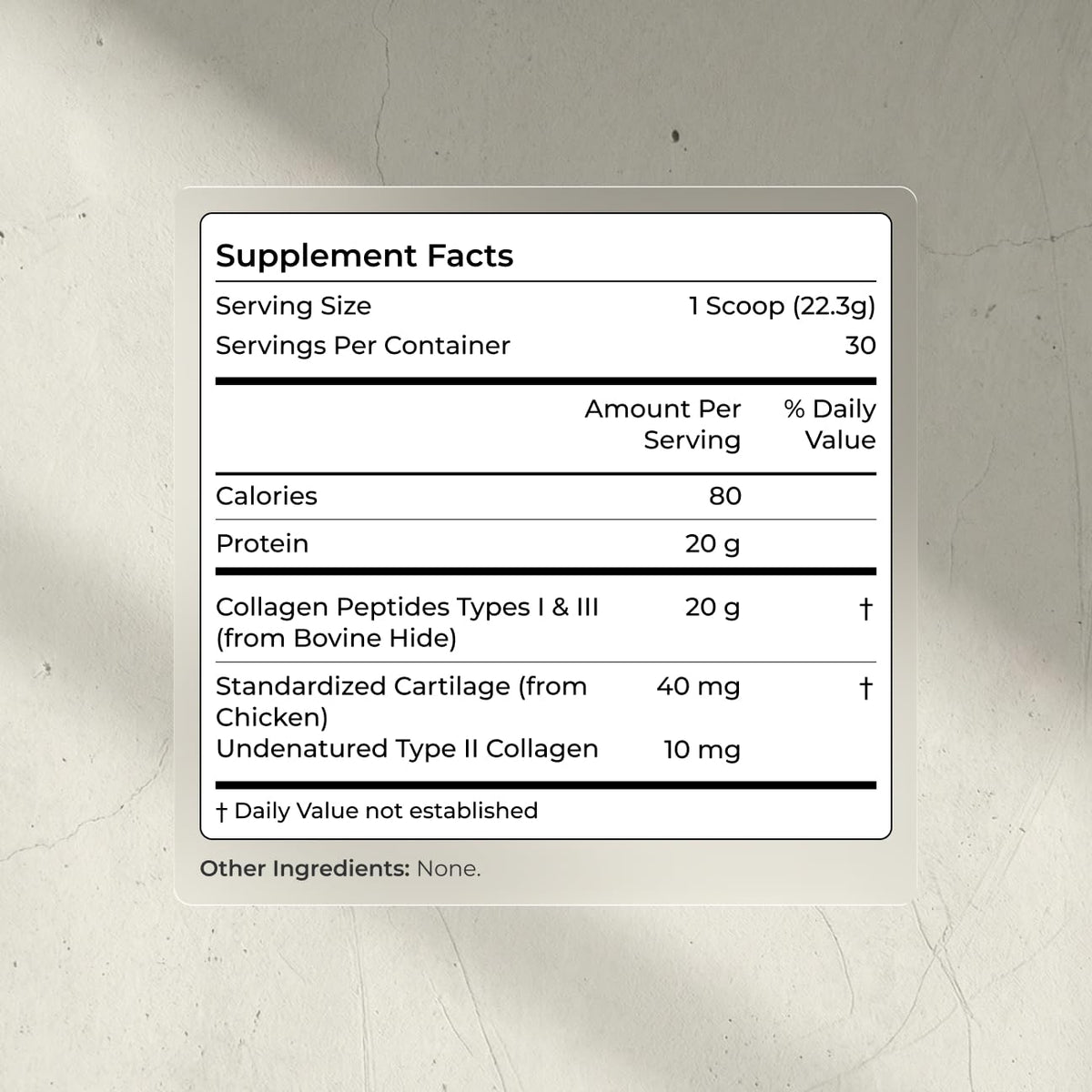Hydrolyzed Collagen Peptides Powder Unflavored 30 Servings V852335