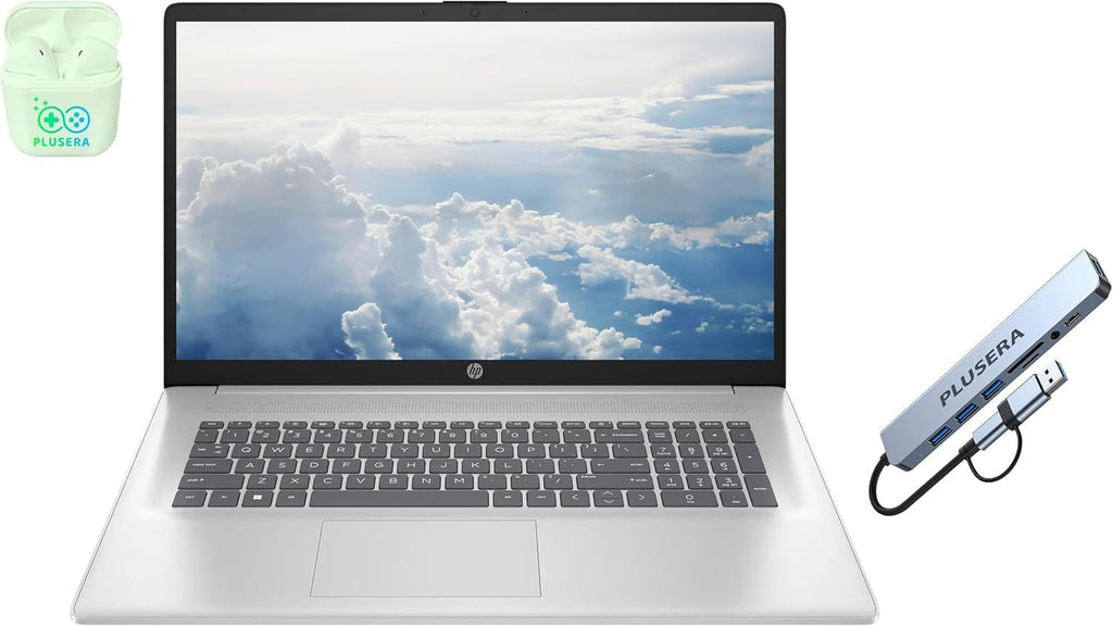 17.3" FHD Laptop Computer, 32GB RAM 1.5TB Storage, 6-Cores AMD Ryzen 5, Windows 11, Silver W525356