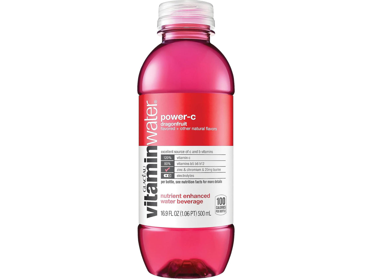 Electrolyte Enhanced Water with Vitamins, Dragonfruit, 16.9 Fl Oz (Pack of 24) N623