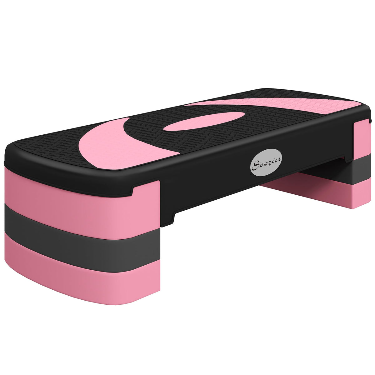 Adjustable Aerobic Stepper 4"-6"-8" Pink L9274