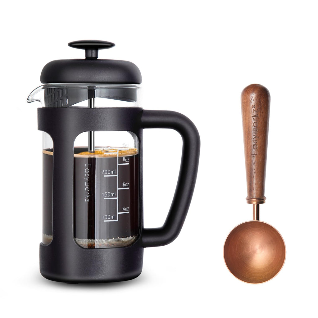 12 oz French Press Coffee Tea Maker with Measuring Coffee Spoon P89424
