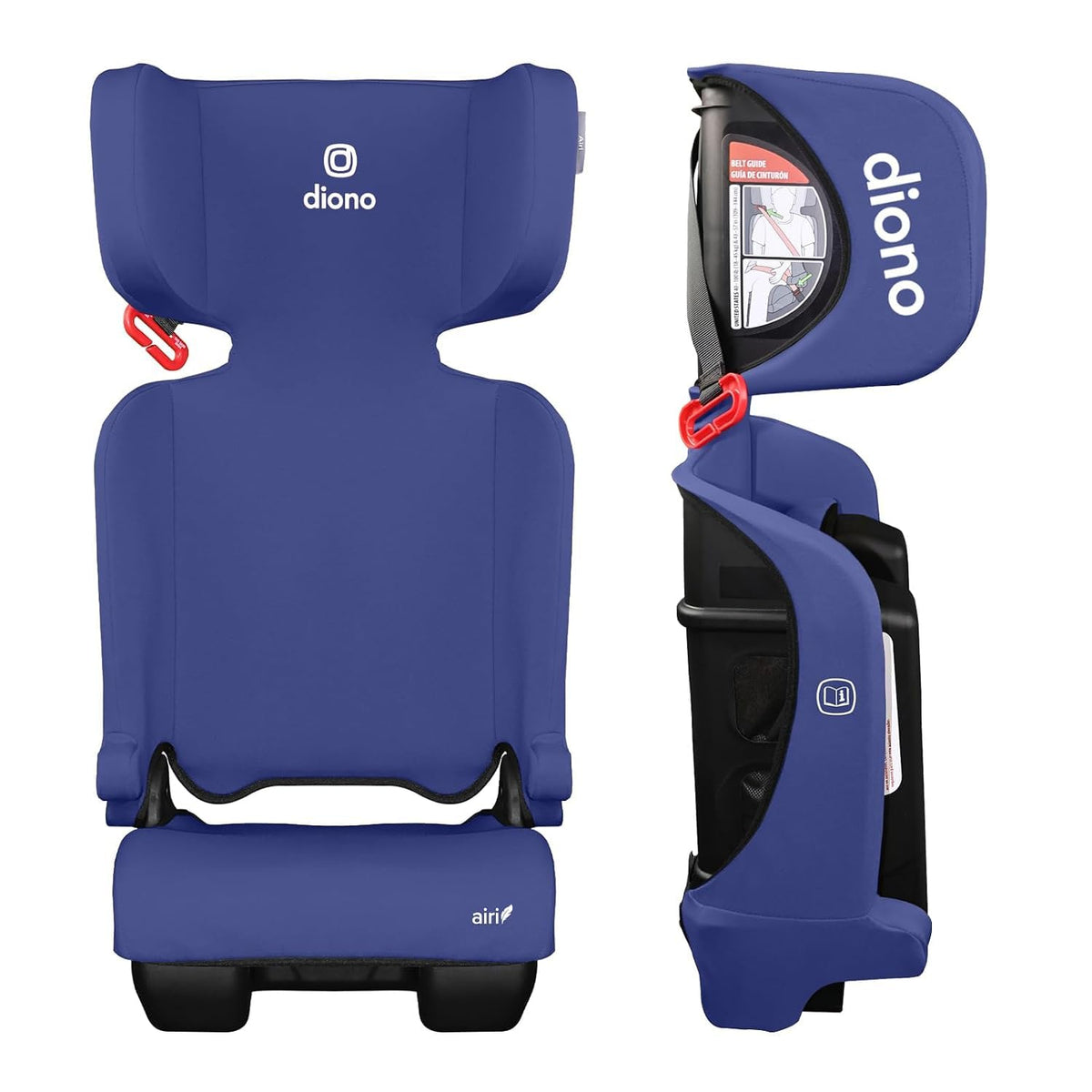 Blue Foldable High Back Booster Seat O3876
