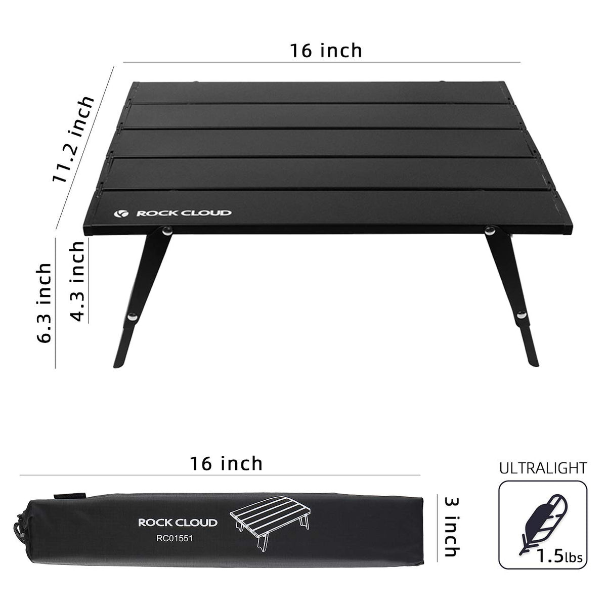 Ultralight Folding Aluminum Camping Table J4608