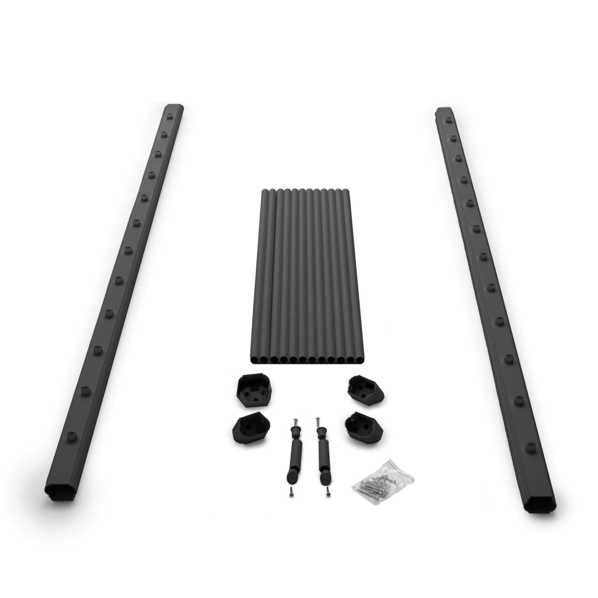 Aluminum 6 ft. x 36 in. Textured Black Stair Rail Kit F4916