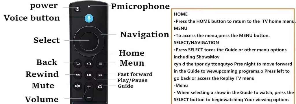 Replacement Remote Control M818887