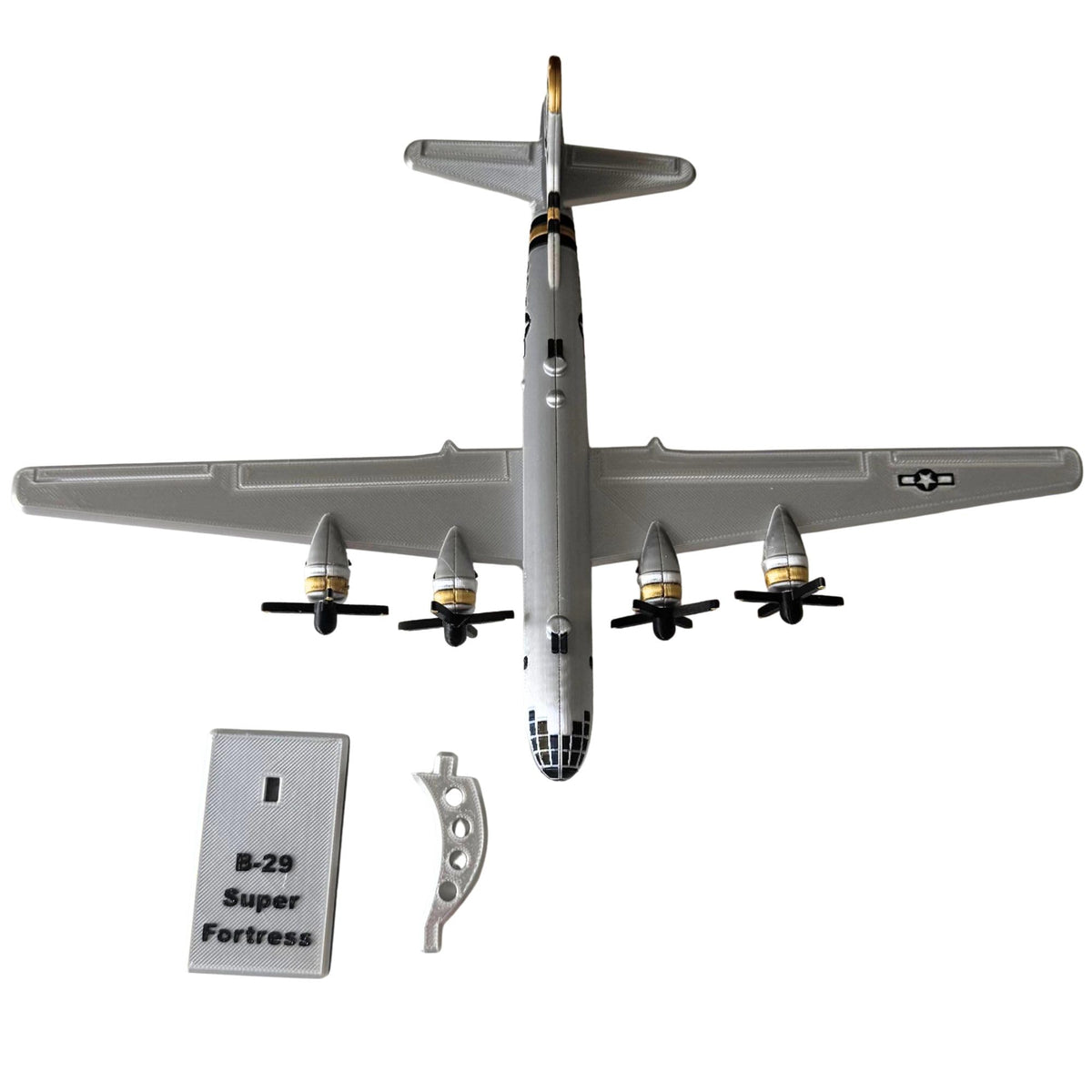 B-29 Super Fortress Model Plane Kit with Stand H162078