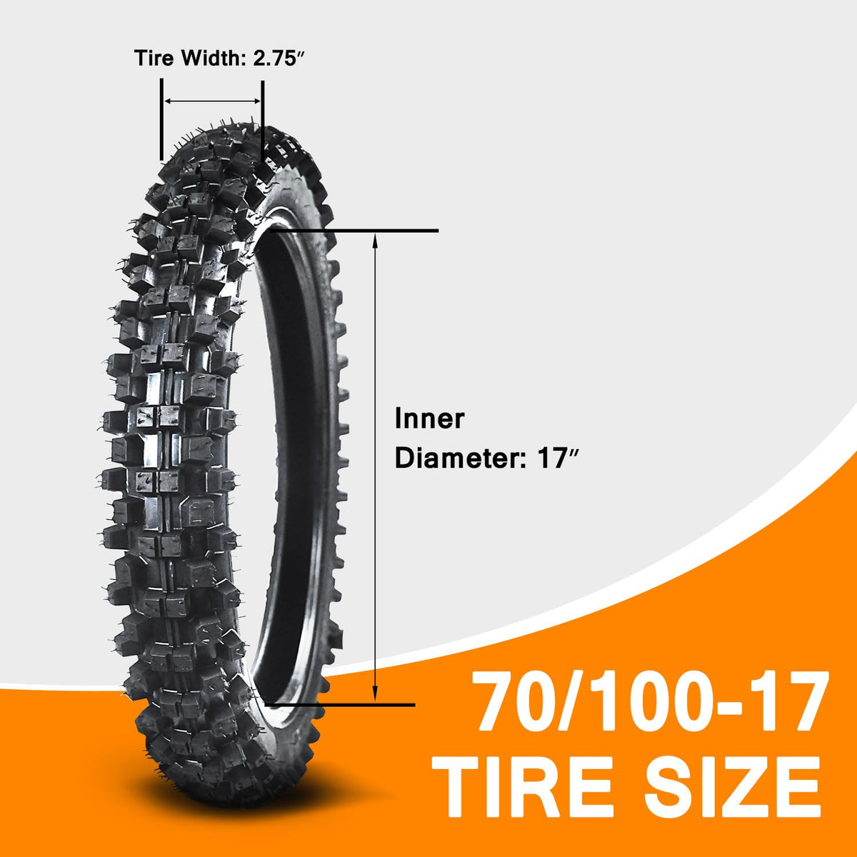 90/100-14 3.00-14 70/100-17 2.75-17 Tire and Inner Tube L5817