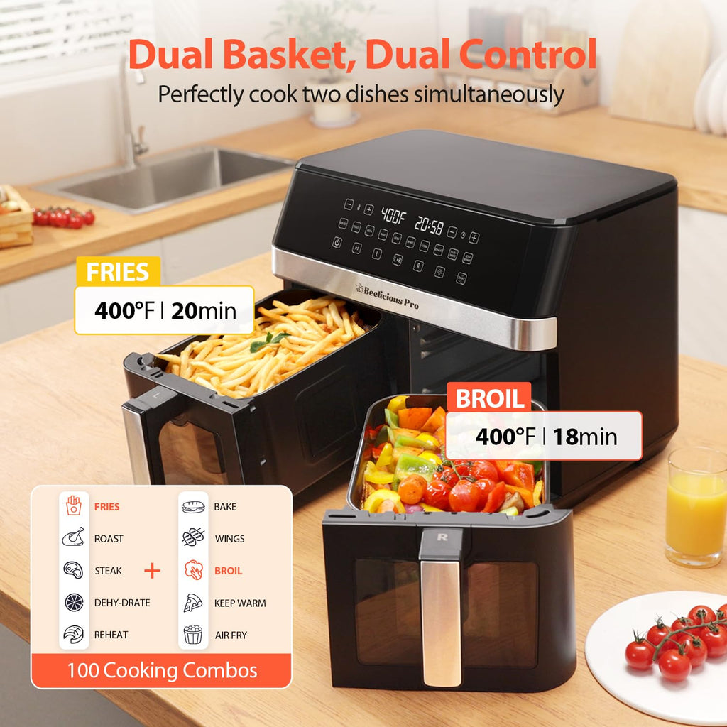 12QT Large Dual Air Fryer W26584
