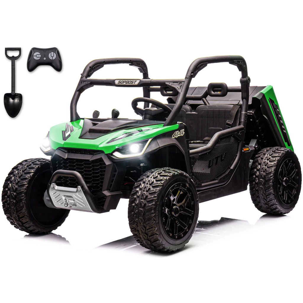 2 Seater 24V 10Ah Ride On Dump Truck with EVA Tires, Green N33377