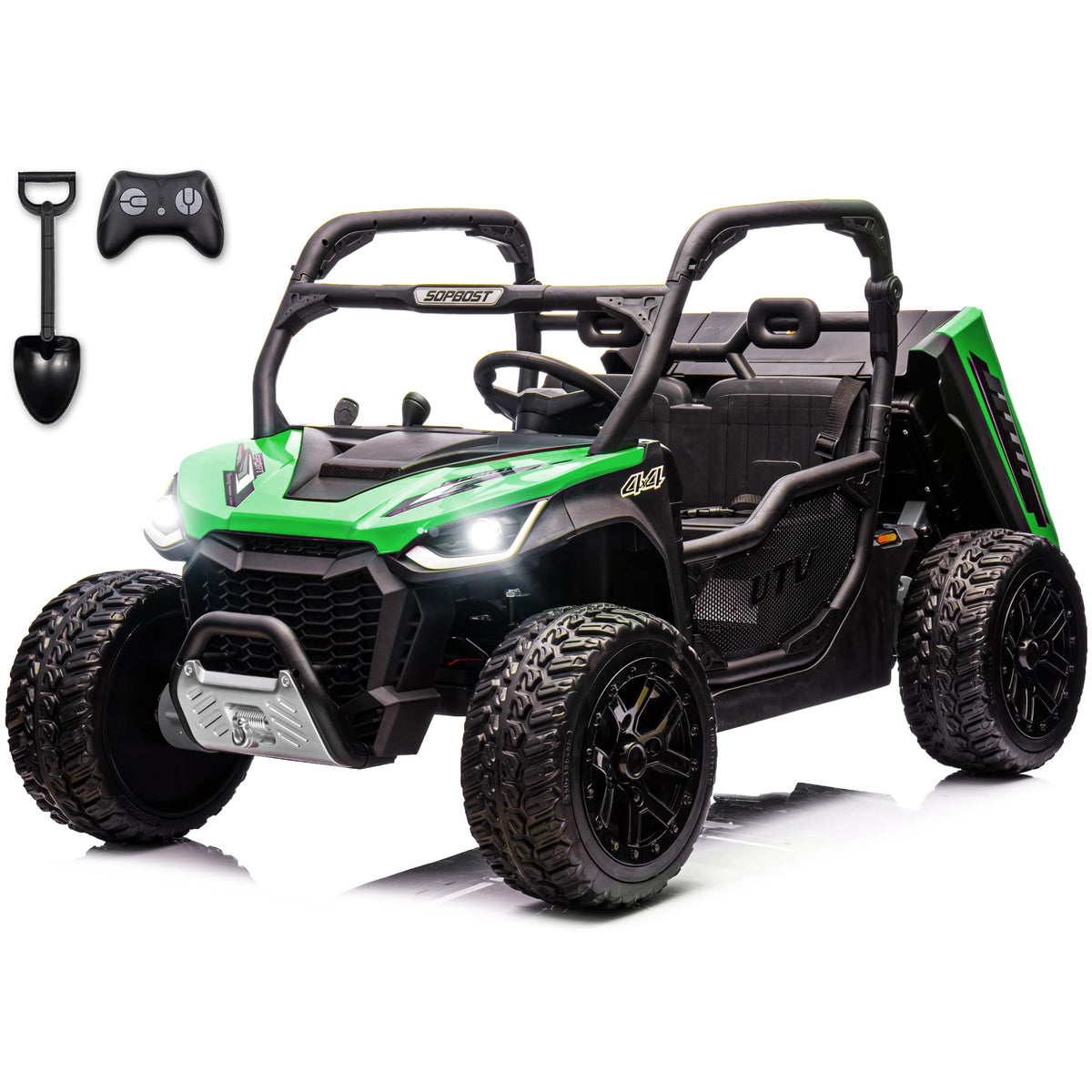 2 Seater 24V 10Ah Ride On Dump Truck with EVA Tires, Green N33377