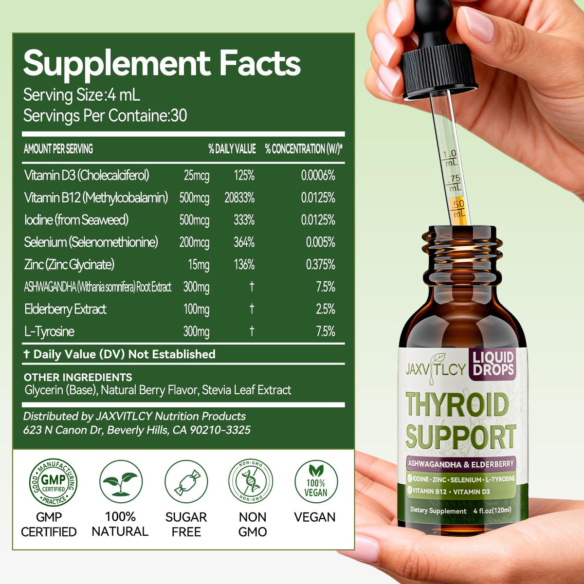 Ashwagandha & Iodine Berry Drops U31014