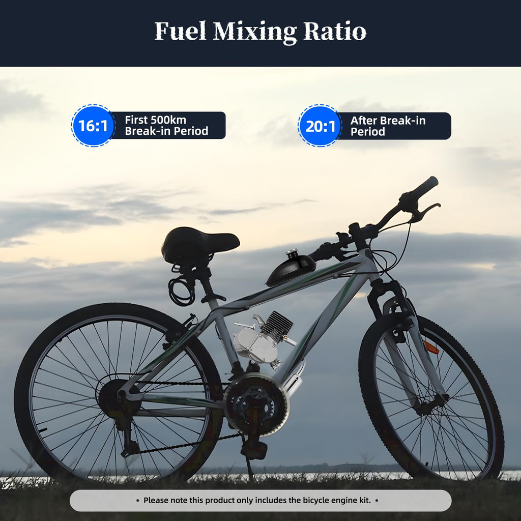100cc 2 Stroke Bicycle Engine Kit with CDI Ignition and 36-Tooth Sprocket O990