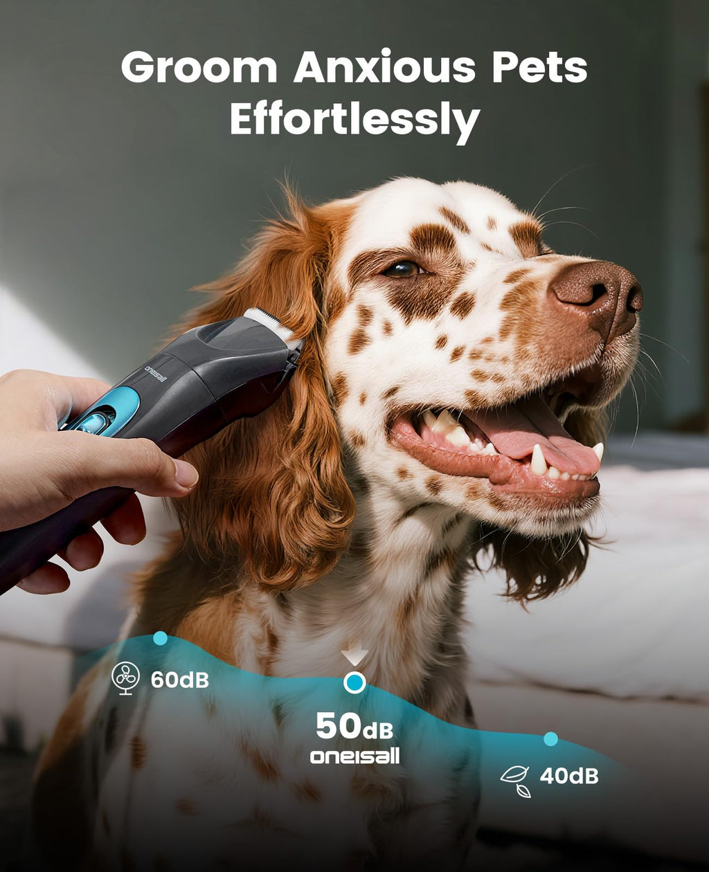 4-in-1 Dog Grooming Kit with LED Light R347105