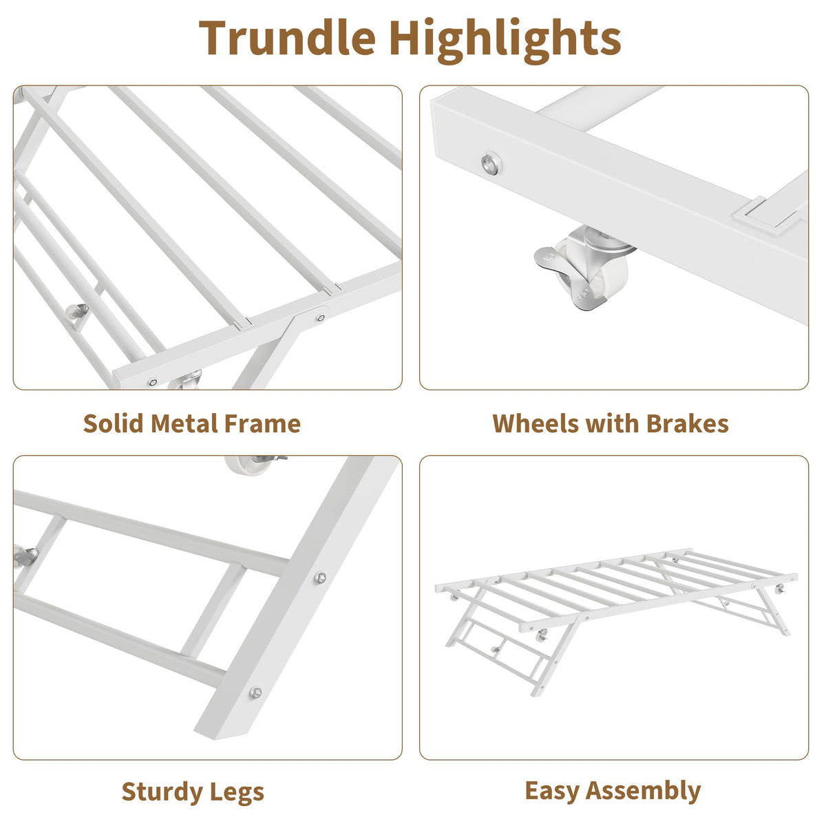 Twin Pop Up Trundle Bed M7669