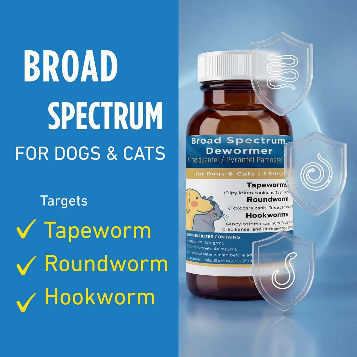 Broad Spectrum Dewormer for Cats & Dogs F82204