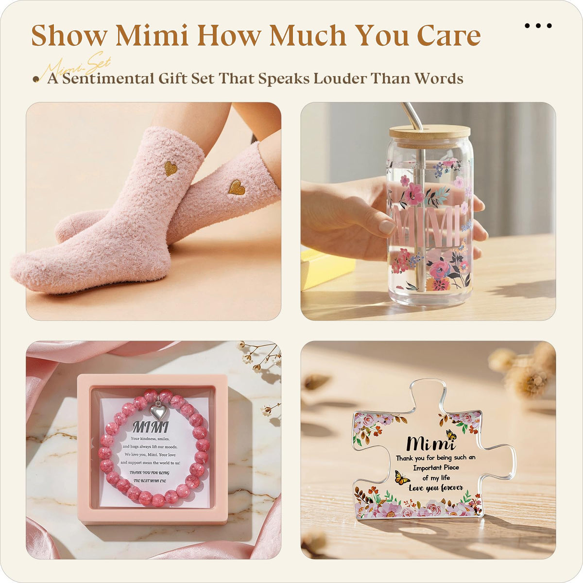 Grandma Gift Set with Blanket and Glass Cup B5900