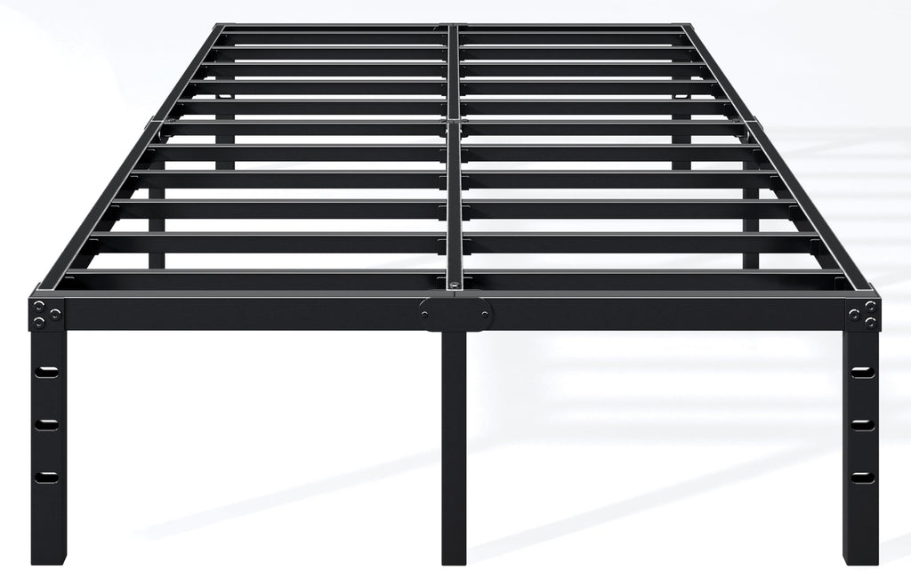 18 Inch Full Bed Frame with Under Bed Storage, Black R981451