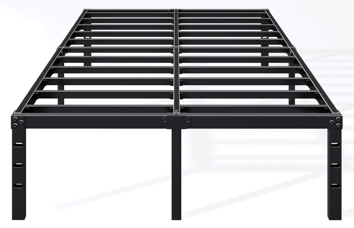 18 Inch Full Bed Frame with Under Bed Storage, Black R981451
