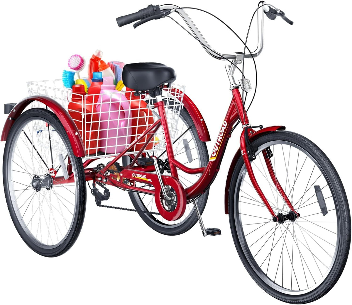 24/26-Inch 3 Wheel Adult Tricycle H13613