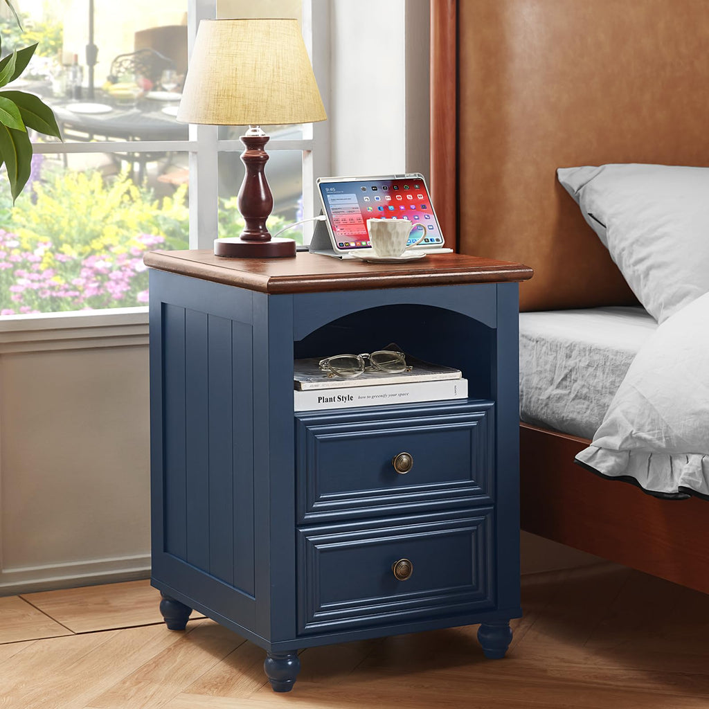 18" Nightstand with Charger Station W566