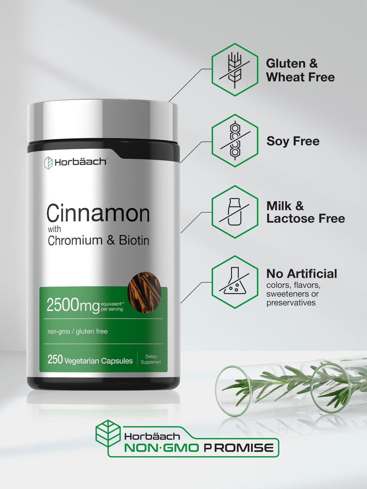 Cinnamon with Chromium & Biotin 250 Capsules P7969