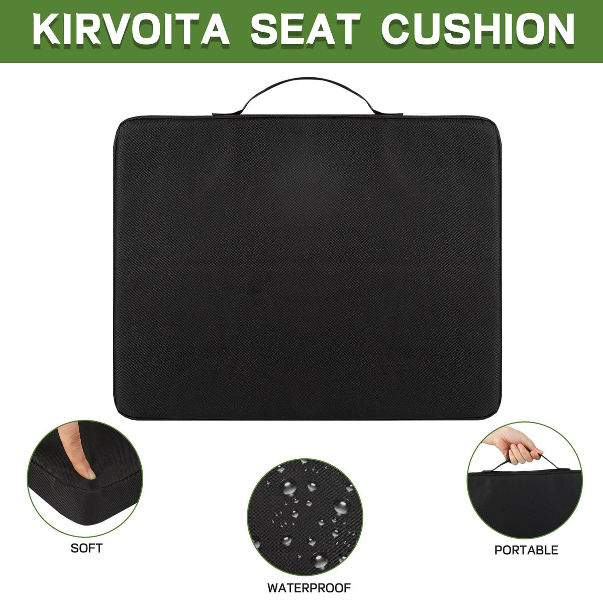 4 Pack Waterproof Oxford Fabric Bleacher Seat Cushions G7731