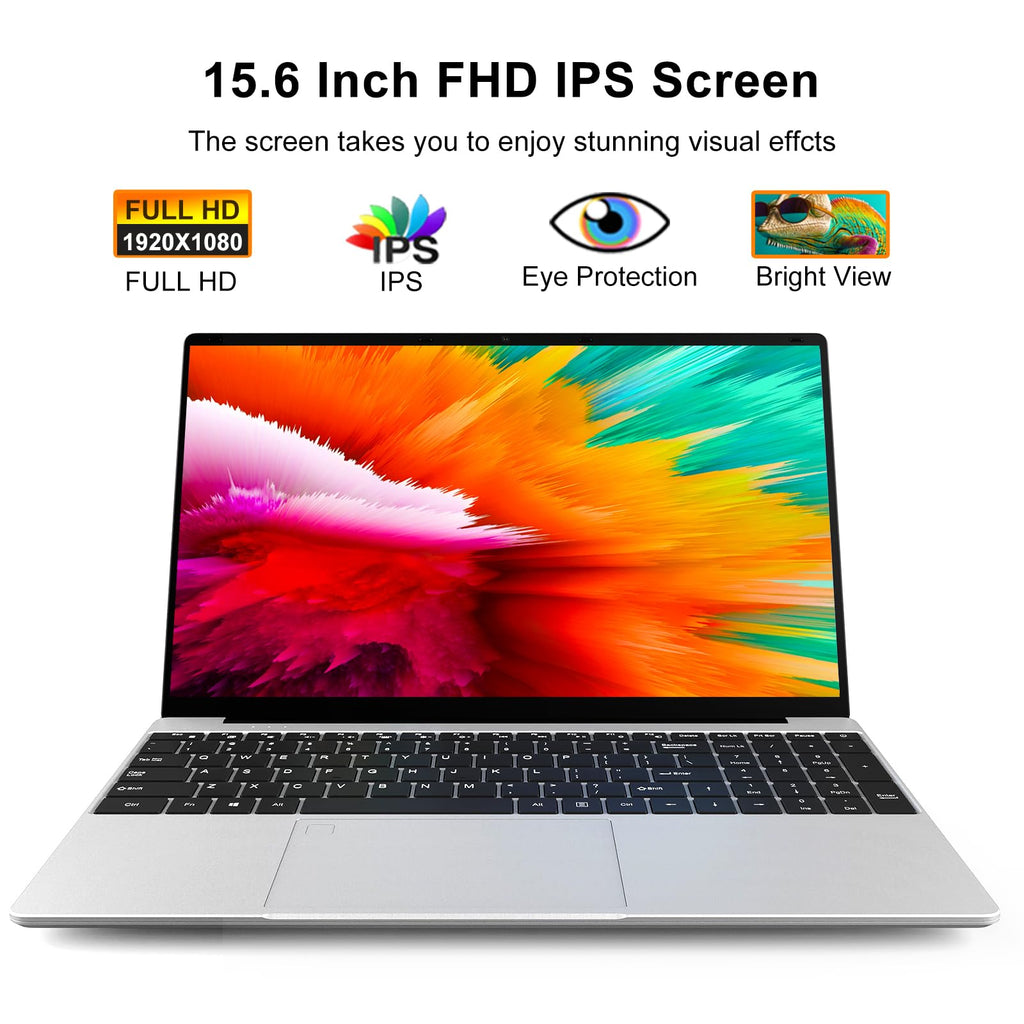 15.6 Inch Laptop 8GB RAM 512GB SSD 1080P FHD IPS B665