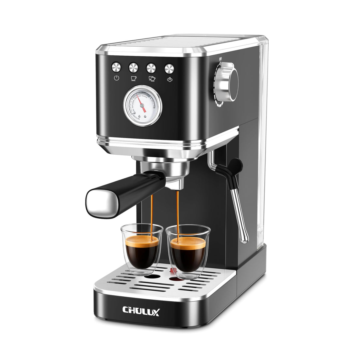 Slim Espresso Machine with Milk Frother L40109