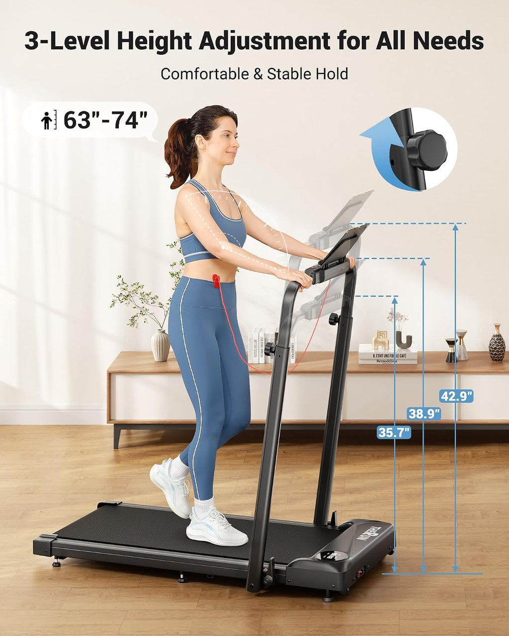 2 in 1 Under Desk Portable Treadmill V44184