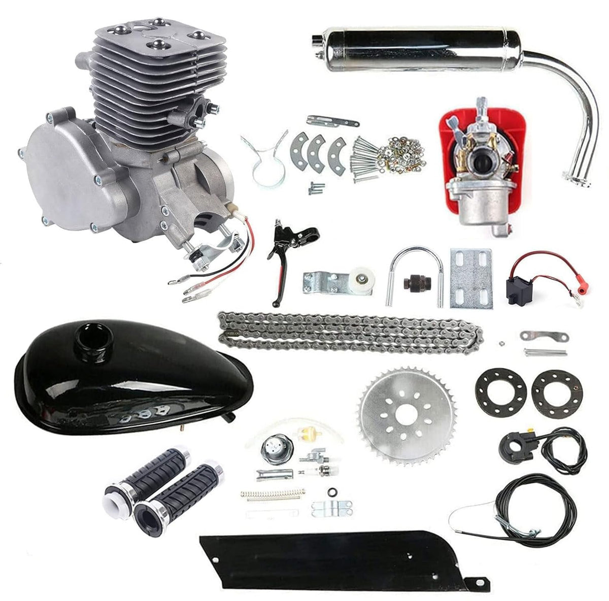 100cc 2 Stroke Bicycle Engine Kit with CDI Ignition and 36-Tooth Sprocket O990