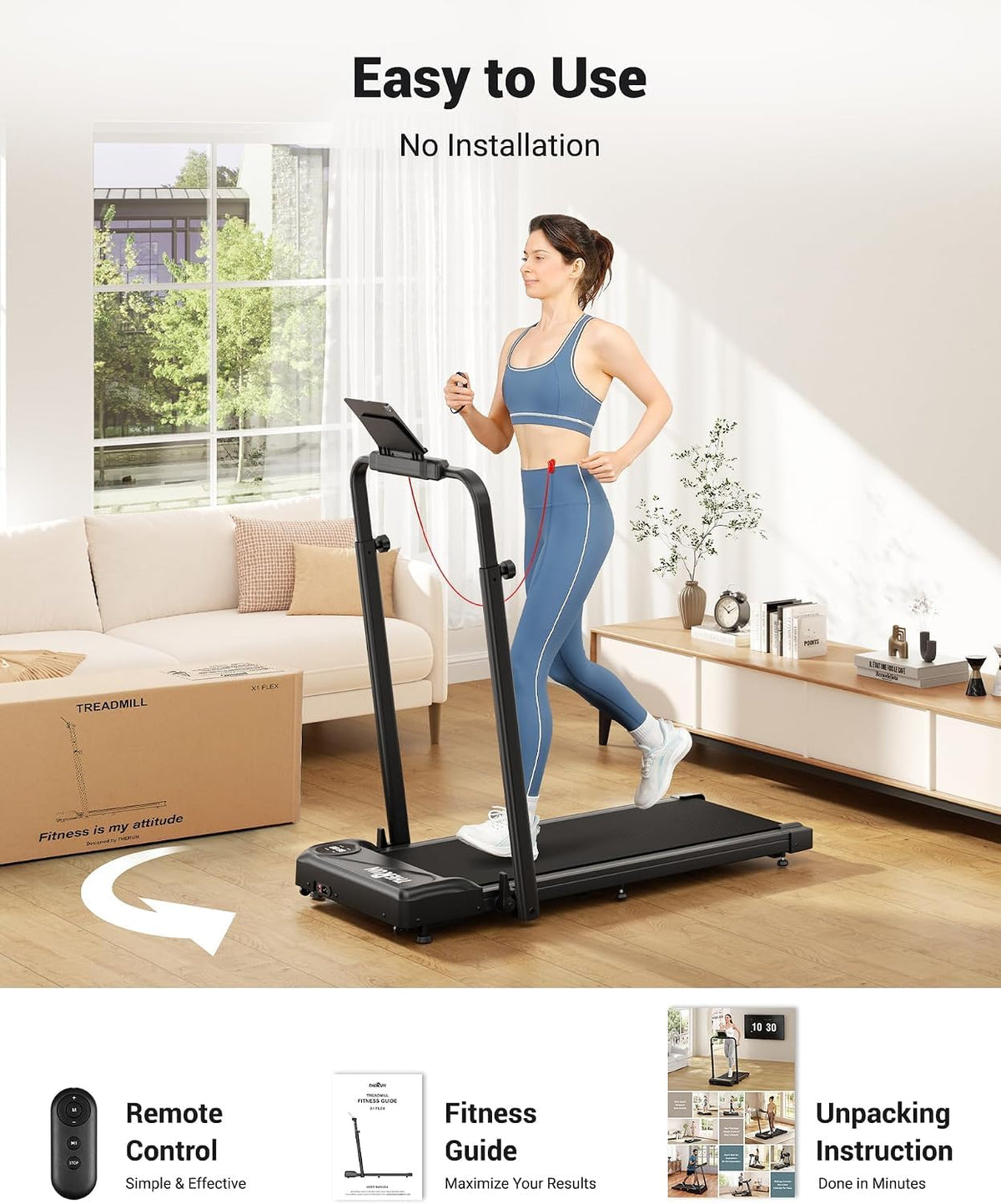 2 in 1 Under Desk Portable Treadmill V44184