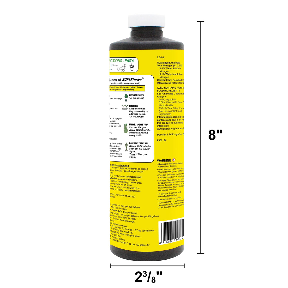 Vitamin Solution with Kelp Liquid Concentrate 1 Pint H871298