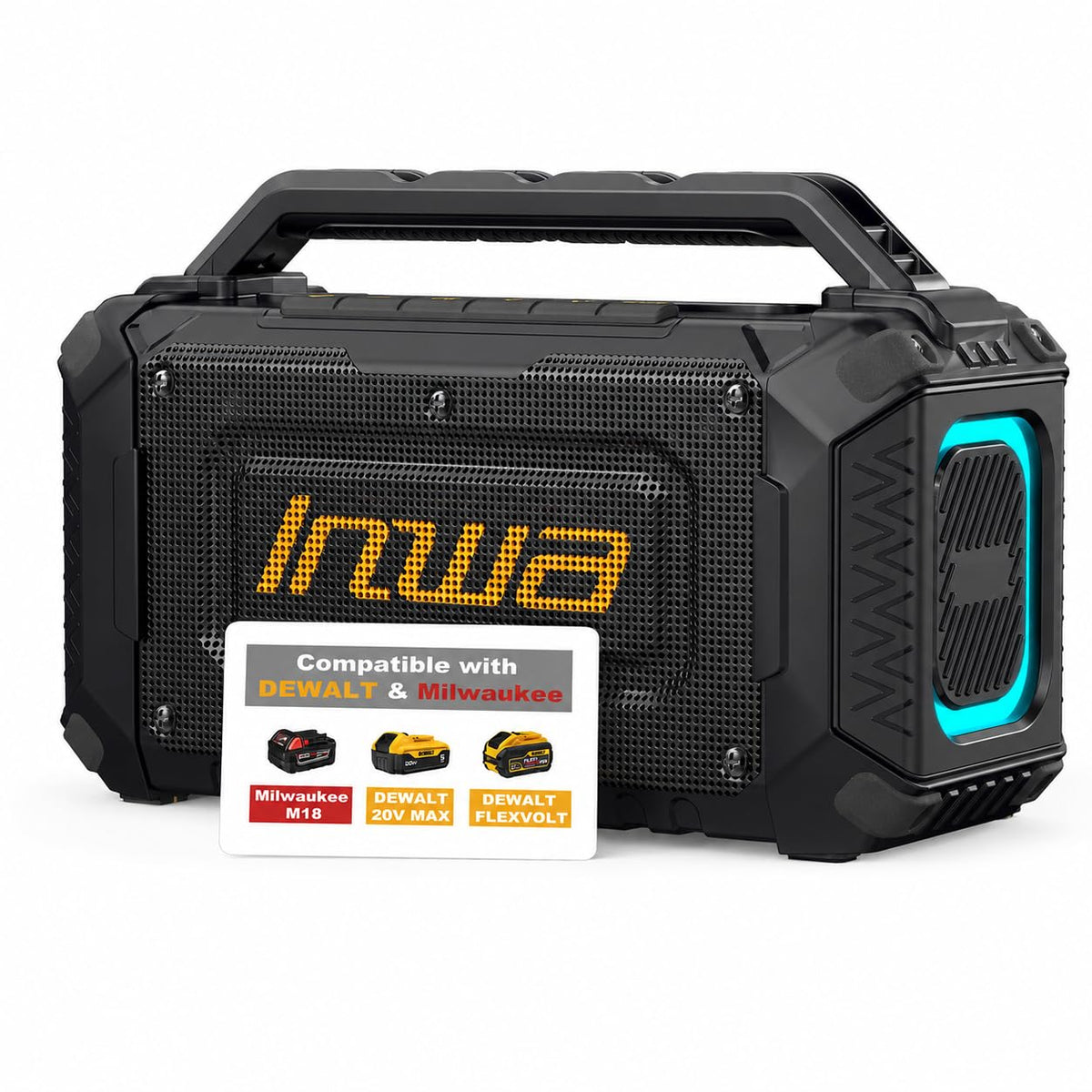 60W Portable Bluetooth Jobsite Speaker with RGB Lights J33725