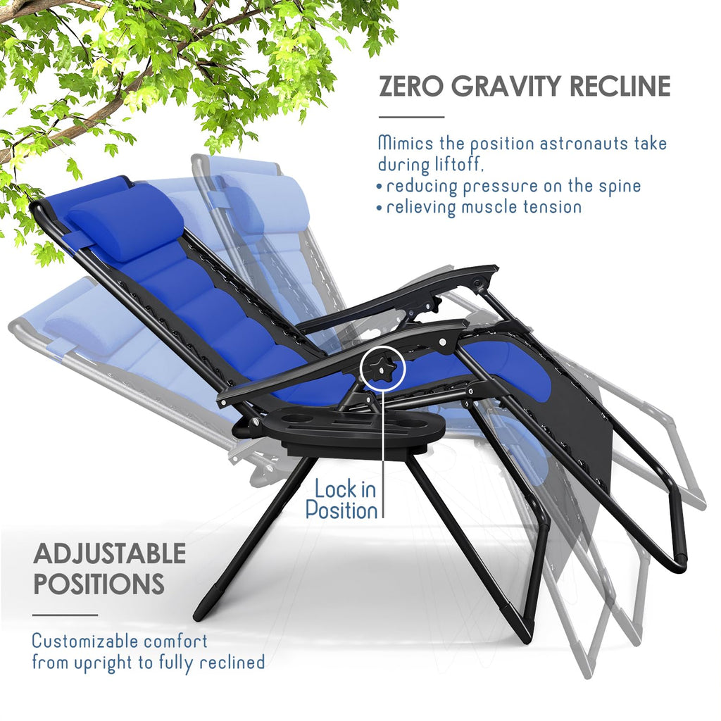 Oversized Zero Gravity Chair Set of 2 B5690
