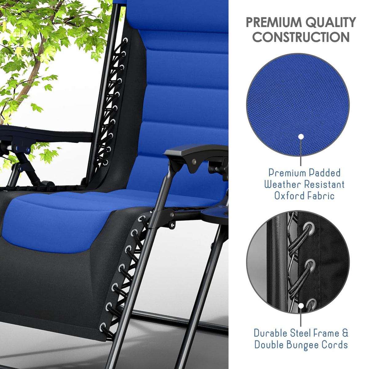 Oversized Zero Gravity Chair Set of 2 B5690