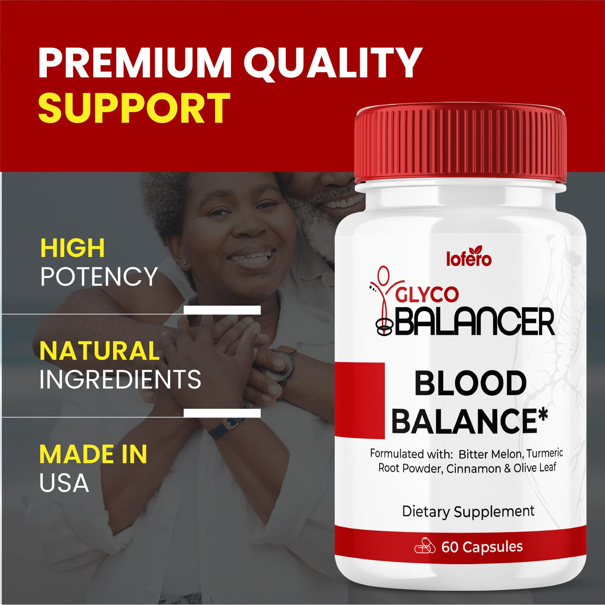 90 Capsules Blood Level Support Supplement Q5406