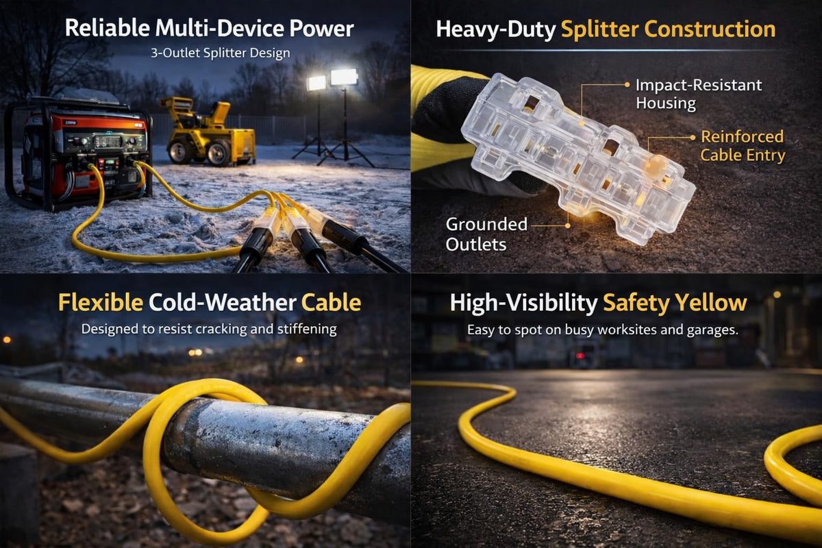 100 ft 10/3 Heavy Duty SJTW Outdoor Extension Cord U5555