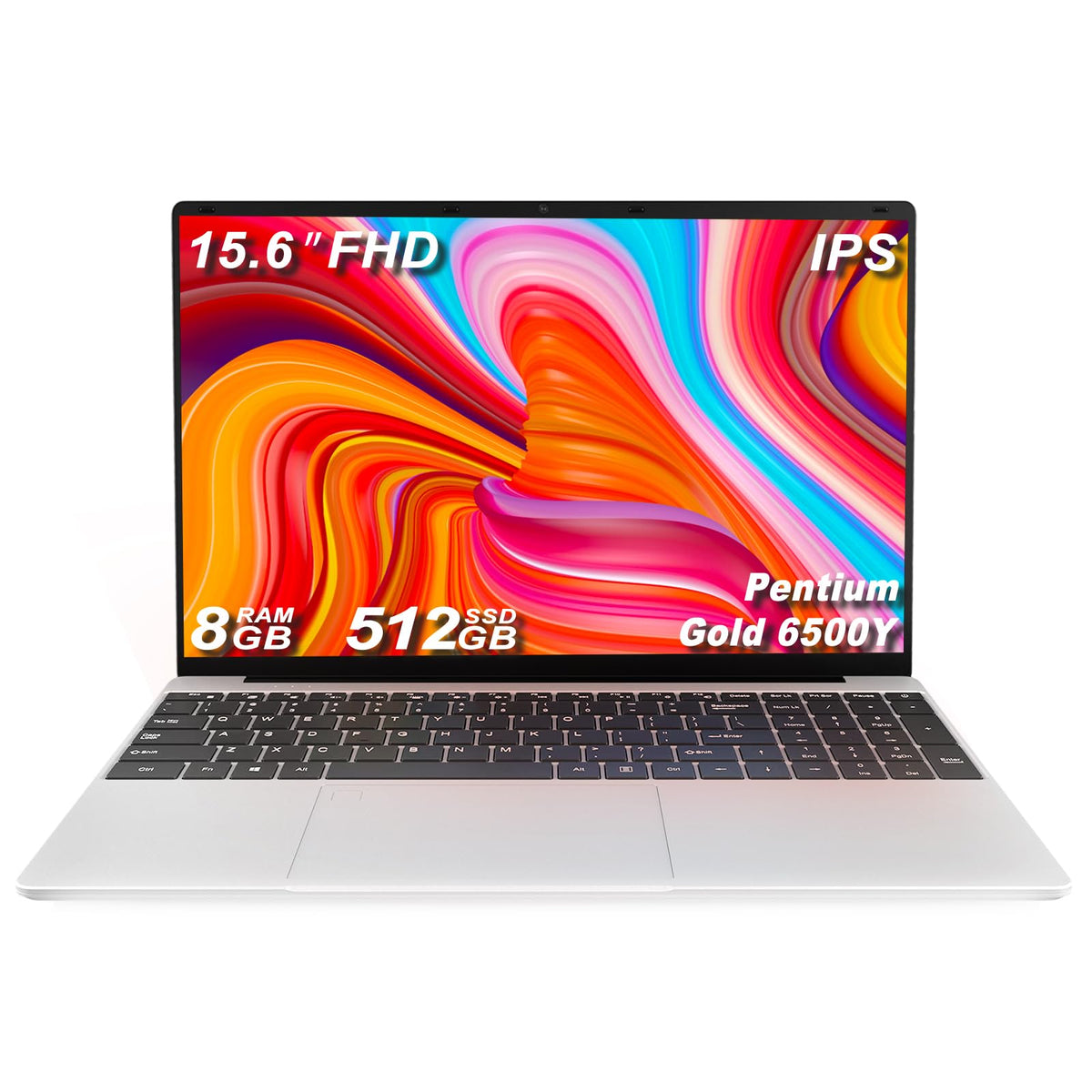 15.6 Inch Laptop 8GB RAM 512GB SSD 1080P FHD IPS B665