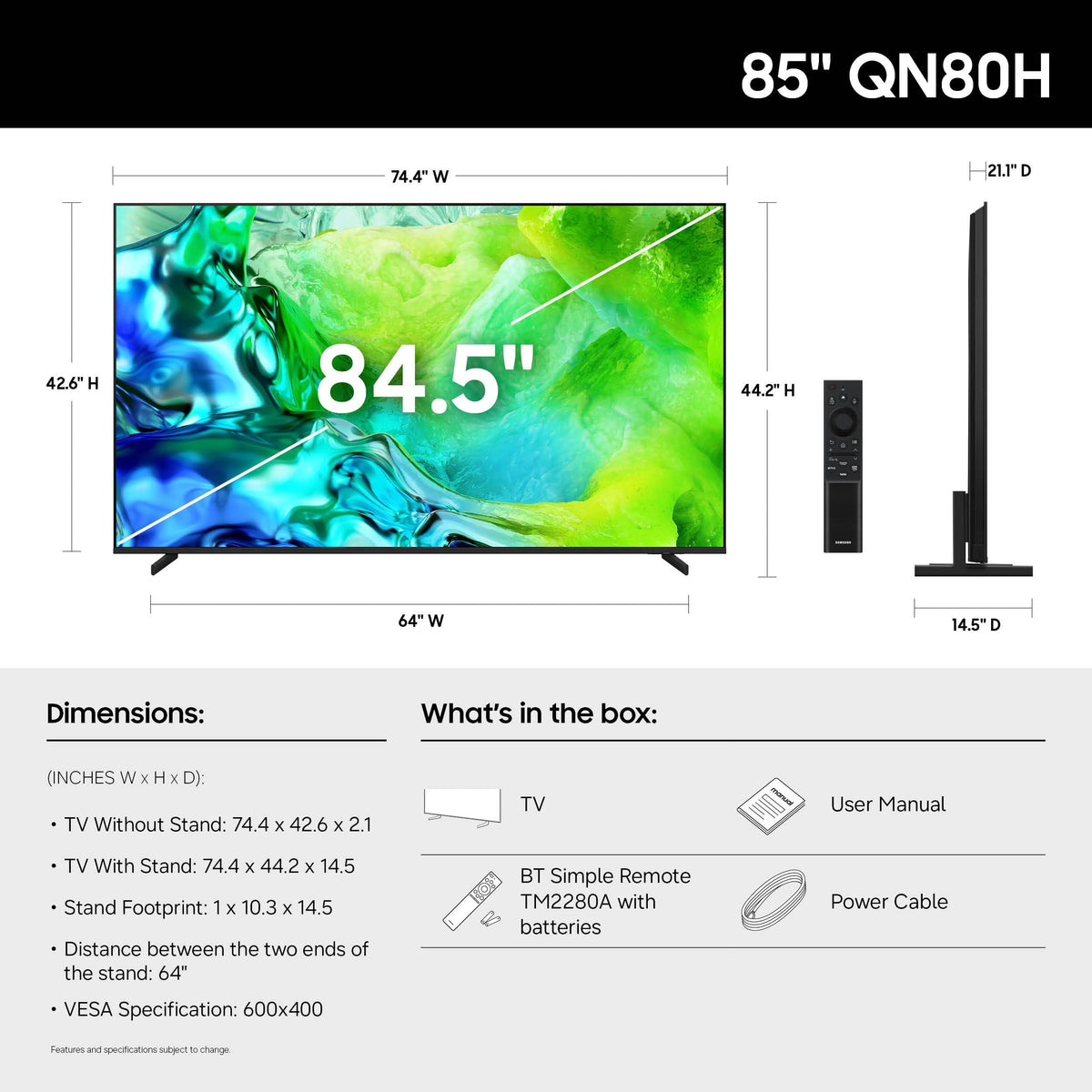 85-Inch 4K Smart TV L697373