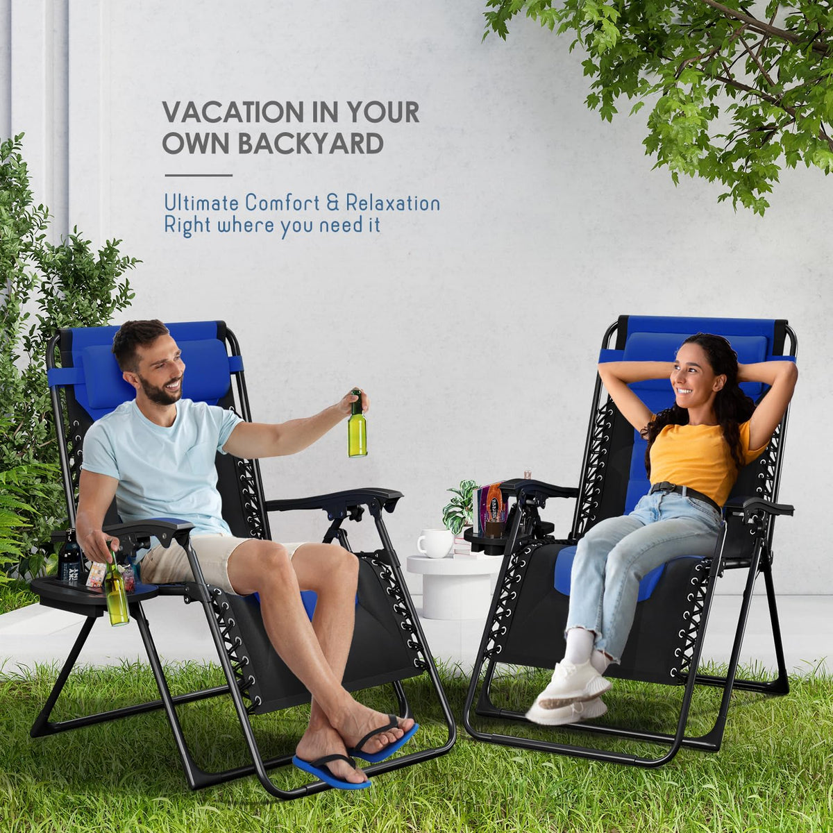 Oversized Zero Gravity Chair Set of 2 B5690