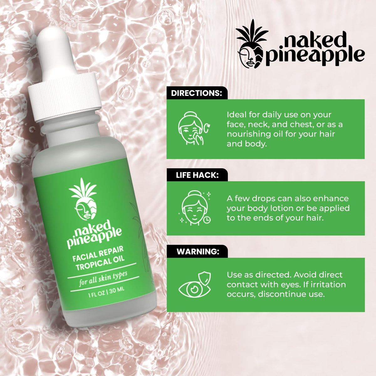 Multi-Use Facial Oil 1 oz Bottle X864