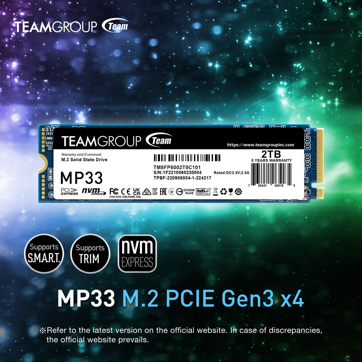 512GB NVMe PCIe Gen3x4 M.2 2280 Internal SSD I966
