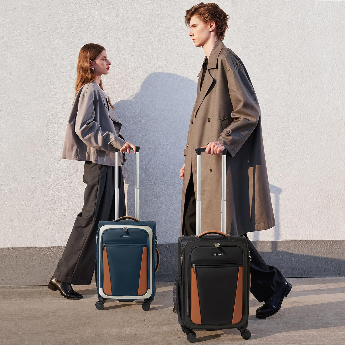20 Inch Expandable Softside Carry On Luggage with Front Pocket N53673