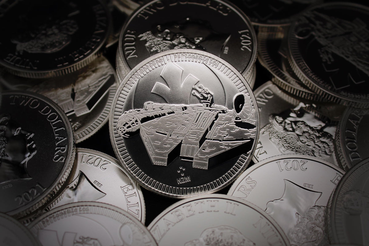 1 oz Silver Star Wars Millennium Falcon $2 L8968