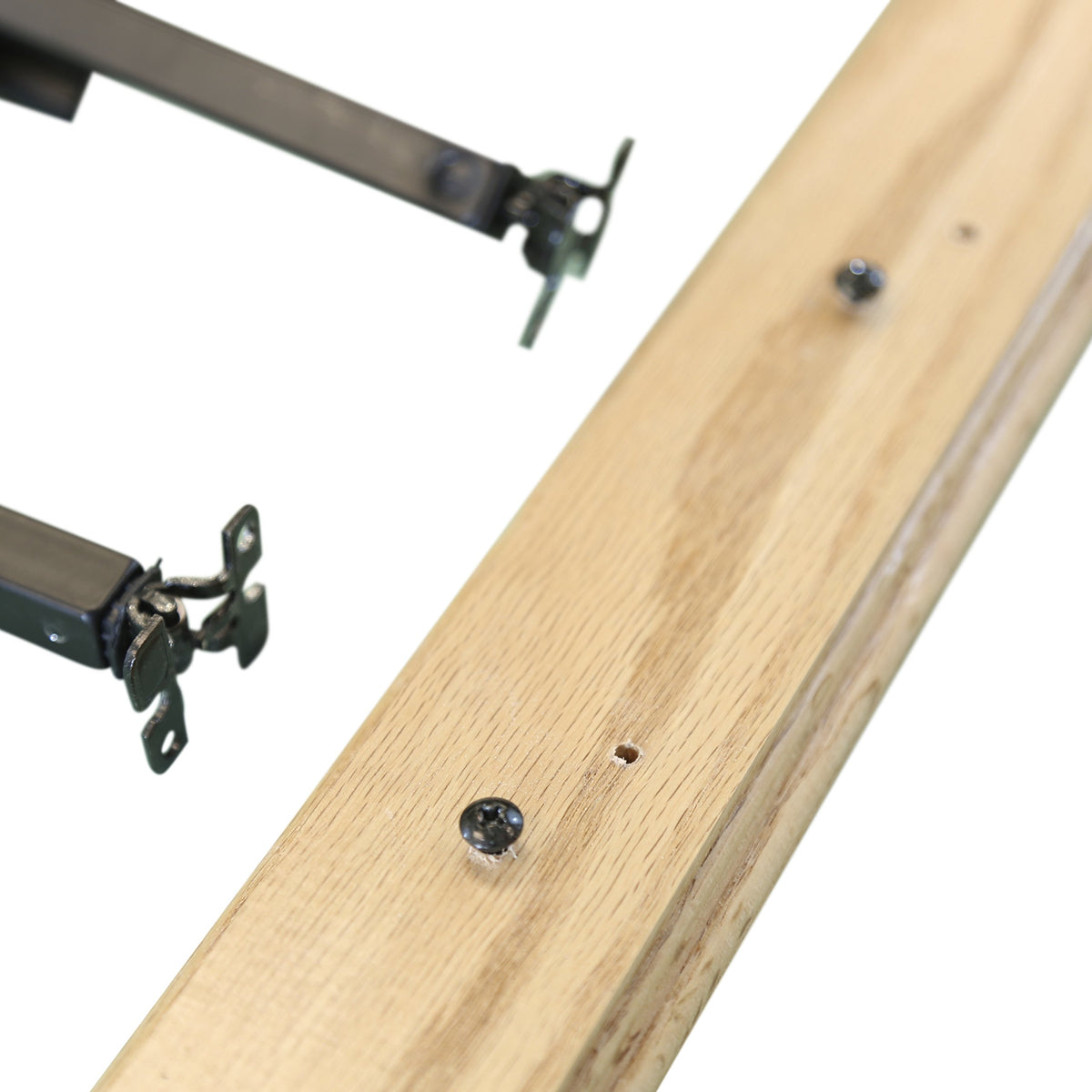 Indoor Stair Rail Section Kit with Black Metal Balusters B7617