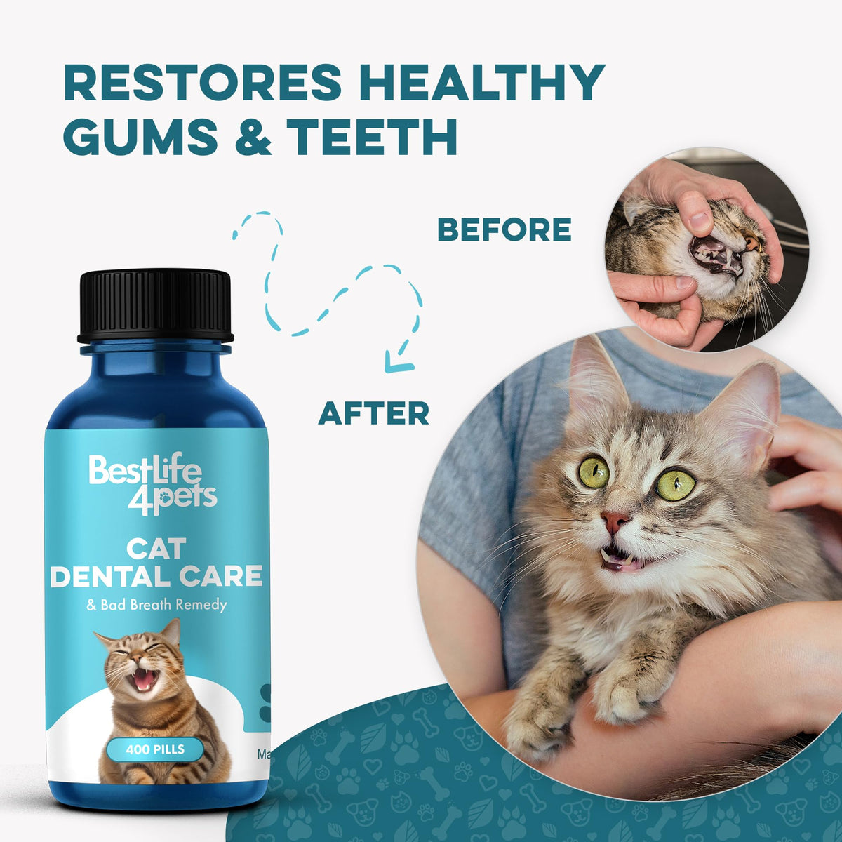 Cat Dental Care Supplement 400 Pills X807134